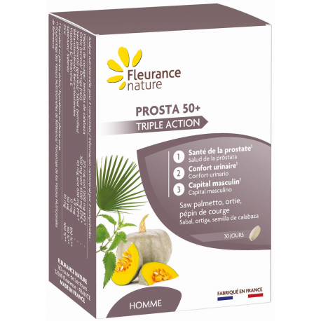 Prosta 50 Plus 60 comprimés Fleurance Nature fonction de la prostate confort urinaire Bio santé sénior
