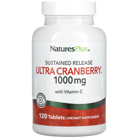 Ultra Canneberge 1000mg 120 comprimés Nature's Plus aide les voies urinaires busserole genévrier Bio santé sénior