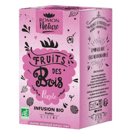 Infusion plaisir Fruits des Bois bio 16 sachets Romon nature