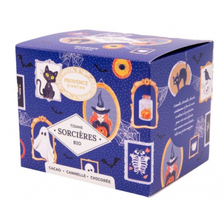 Tisane Bio Sortilège des sorcières 20 sachets Recharge carton Provence d'Antan infusion des sortilèges Bio santé sénior