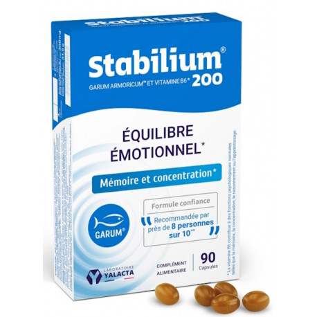 Stabilium 200 90 capsules Yalacta garum armoricum Bio sante senior