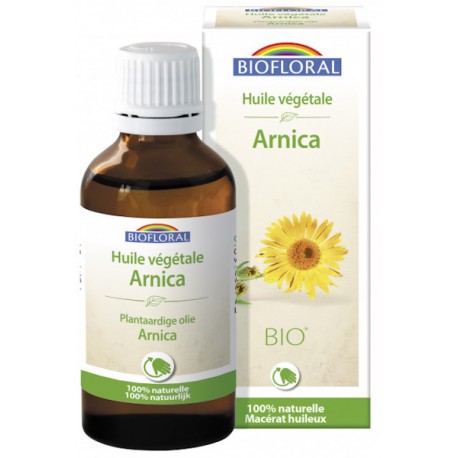 Huile végétale Bio d'Arnica 50 ml Biofloral aide la récupération musculaire et articulaire Bio santé sénior