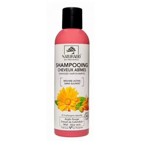 Shampoing Cheveux abîmés 200 ml sans sulfates Naturado