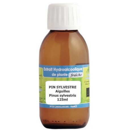 Extrait hydroalcoolique Pin sylvestre aiguilles 125ml Phytofrance pinus sylvestris confort respiratoire Bio santé sénior