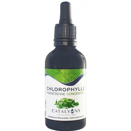 Chlorophylle Magnésienne concentrée liquide 100ml Catalyons oligoéléments detoxification de l'organisme Bio santé sénior