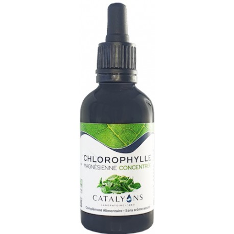 Chlorophylle Magnésienne concentrée liquide 50 ml Catalyons anti fatigue Bio santé sénior