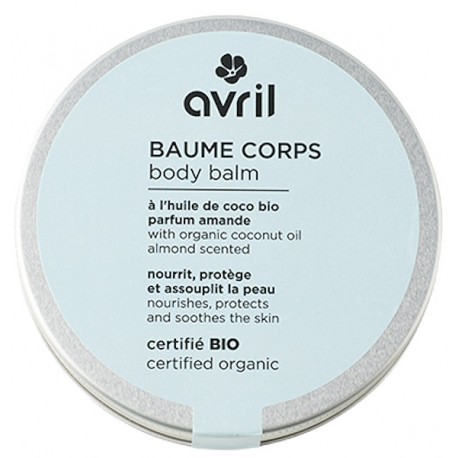 Baume Corps certifié Bio 200 ml Avril baume à réchauffer saveurs frangipane amande Bio santé sénior
