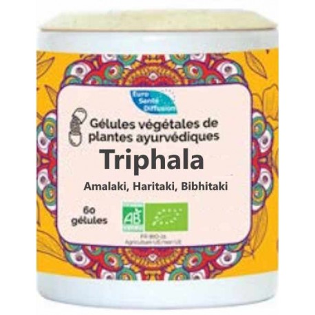 Triphala BIO 60 gélules Phytofrance digestion anti oxydant métabolisme cholestérol Bio santé sénior