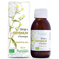Sirop Erysimum Bio 125 ml Phytofrance thym romarin plantain herbe au chantre Bio santé sénior
