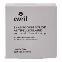 Shampooing solide antipelliculaire 60 gr Avril saponines de jujubier argile base lavante douce Bio santé sénior