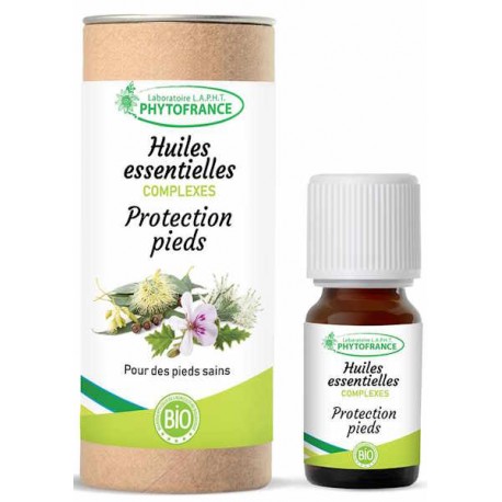 Complexe d'huiles essentielles Protection des pieds 10ml Phytofrance fongiderme mycoses cutanées Bio santé sénior