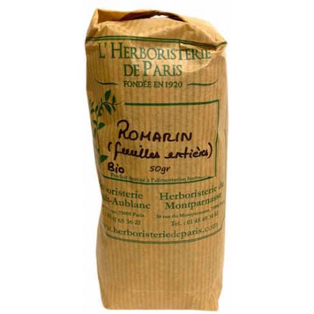 Tisane Romarin bio feuilles 50 gr Herboristerie de Paris iknfusion de romarin pour le foie et la vésicule Bio santé sénior