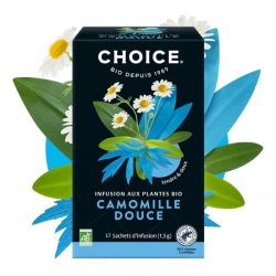 Infusion camomille douce bio 17 sachets Choice