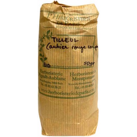 Tisane Aubier de Tilleul bio 50 gr Herboristerie de Paris foie pancréas digestion urinaire Bio santé sénior