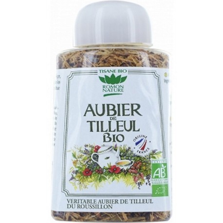 Tisane Aubier de Tilleul bio vrac 100gr Romon Nature aubier de tilleul foie digestion Bio santé sénior