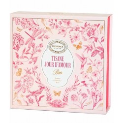 Coffret tisane Jour d'amour bio 20 sachets Provence d'Antan