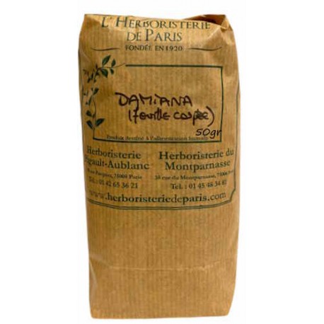 Tisane Damiana 50 gr Herboristerie de Paris aide au maintien de la sexualité activité sexuelle Bio santé sénior
