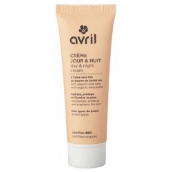 Crème Jour et Nuit certifiée Bio 50ml Avril Cosmétique aloe vera karité vitamine E Bio santé sénior