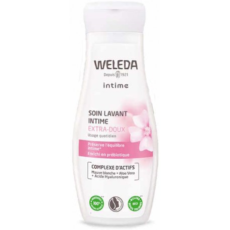 Soin lavant intime extra doux 200 ml Weleda Gel de toilette intime ph physiologique Bio santé sénior