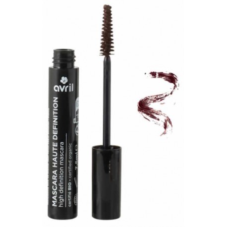 Mascara Haute Définition marron certifié Bio 7 ml Avril Cosmétique mascara marron bio santé sénior