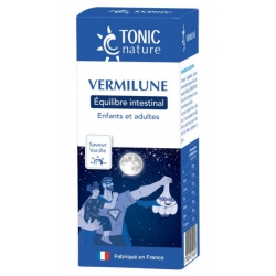 Vermilune équilibre intestinal formule liquide arome vanille 150ml Tonic nature extraits de plantes Bio santé sénior