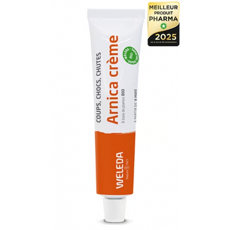 Crème Arnica coups chocs chutes 25gr Weleda soin Arnica coups Bio santé sénior