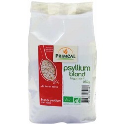Psyllium blond tégument bio 150gr Priméal fibres solubles transit régulier Bio santé sénior