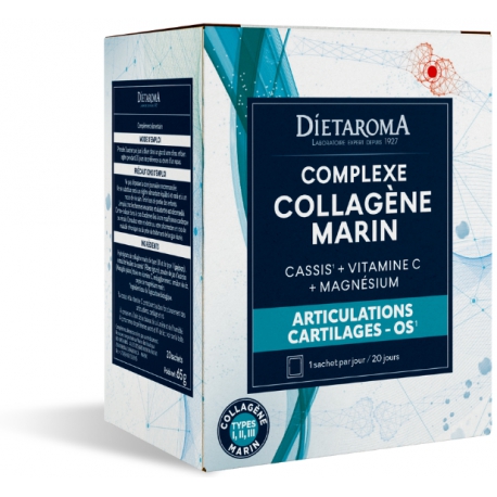 Complexe collagène marin 20 sachets Dietaroma articulations et collagène Bio santé sénior