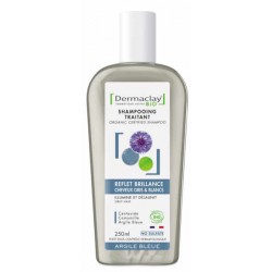 Shampoing cheveux gris reflet brillance Certifié Bio 250 ml Dermaclay