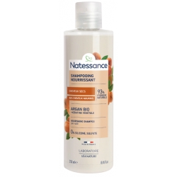Shampooing Nutrition Intense Argan 250ml Natessance Nutrition Intense Protecteur anti âge Bio santé sénior