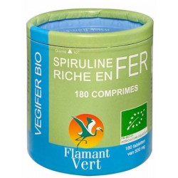 Vegifer Spiruline Fer 180 comprimés de 500mg Flamant Vert