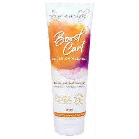 Boost Curl Gelée capillaire hydratante 250 ml Les Secrets de Loly gomme xanthane provitamine B5 Bio santé sénior