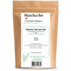 Matcha thé vert bio poudre 50 gr Herboristerie de Paris thé matcha de cérémonie Japonais Bio santé sénior