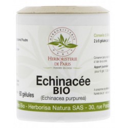 Echinacée Bio 60 gélules de 230 mg Herboristerie de Paris echinacea défenses naturelles Bio santé sénior