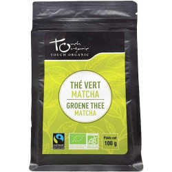 Thé vert BIO Matcha vrac 100gr Touch Organic thé vert du Japon Bio santé sénior