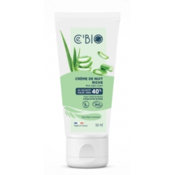 Crème de nuit intense bio Aloé vera 50 ml Cé'Bio crème de nuit régénérante pour peau dévitalisée Bio santé sénior