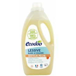 Lessive liquide Blanc et Couleurs senteur pêche 2 Litres Ecodoo Lessive liquide base savon Bio santé sénior
