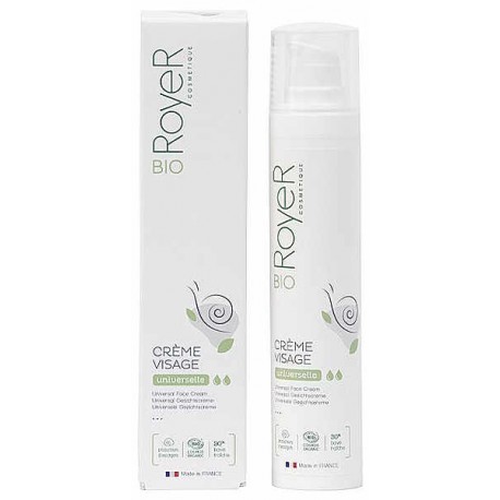 Crème visage hydratante bave d’escargot bio 50ml Royer bave d'escargot fraiche phytoplancton bleu Bio santé sénior