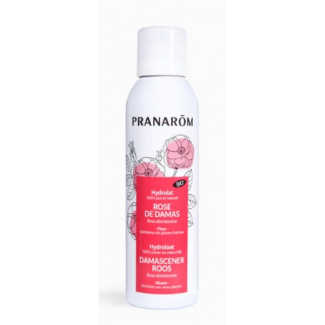 Hydrolat de Rose de Damas Bio 150ml Pranarom Eau florale de Rose de damas teint et vitalité de la peau Bio santé sénior