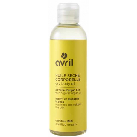 Huile sèche corporelle à l'huile d'Argan 200ml Avril Cosmétique hydratation nutrition protection Bio santé sénior