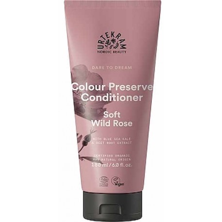 Après shampoing cheveux colorés à la Rose Sauvage Soft Wild Rose 180ml Urtekram Après shampooing Cheveux colorés bio