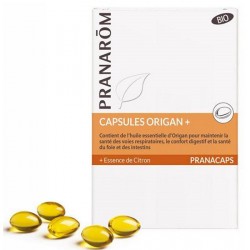 Capsules Origan Plus 30 capsules Pranarôm défenses naturelles voies respiratoires Bio santé sénior