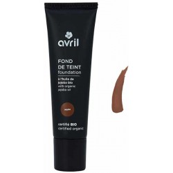 Fond de teint Moka certifié Bio 30ml Avril Cosmétique pour le speaux très foncées Bio santé sénior
