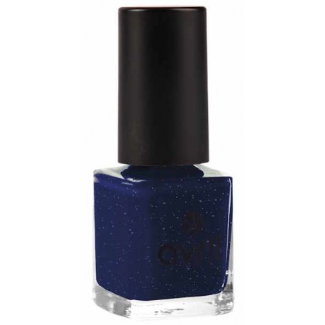 Vernis à ongles Mille et Une Nuits pailleté No 32 7ml Avril Cosmétique bleu nuit pailleté Bio santé sénior