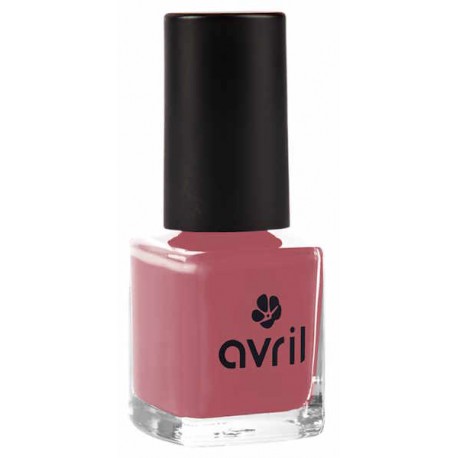 Vernis à ongles Rose patiné 7ml Avril Cosmétique rose vintage classique Bio santé sénior