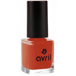 Vernis à ongles Rouge Brique No 863 7ml Avril Cosmétique rouge élégant et chaleureux Bio santé sénior