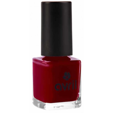 Vernis à Ongles Bordeaux No 671 7ml Avril Cosmétique teinte rouge virant sur le noir mystérieux Bio santé sénior