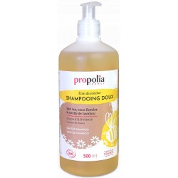 Shampoing Doux Certifié Bio Miel et Bambou 500ml Propolia shampooing doux pour toute la famille Bio santé sénior