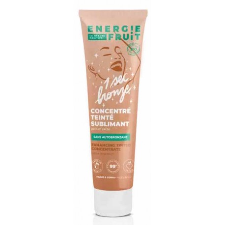 Concentré teinté sublimant visage et corps parfum cacao 100ml Energie Fruit crème teintée bonne mine Bio santé sénior