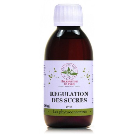 Phyto concentré Régulation des Sucres 200 ml Herboristerie de Paris taux de sucres glycémie gymnema Bio santé sénior